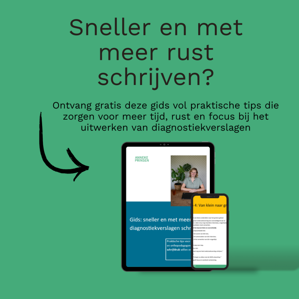 Tips voor psychologen bij het uitwerken van diagnostiekverslagen
